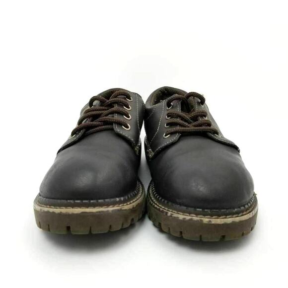 Kids Oxford Beaver Creek Darren Lace Up Pu Leather Chunky Dress Shoes Size 3.5 - Picture 6 of 11